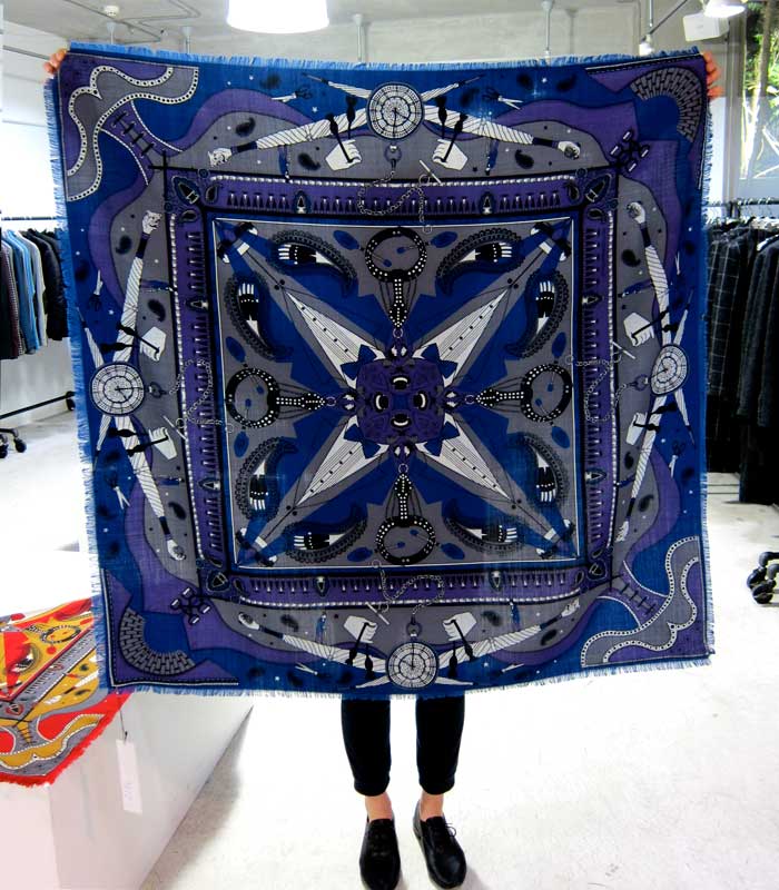 Scarf design for JOHN LAWRENCE SULLIVAN F/W11-12 collection