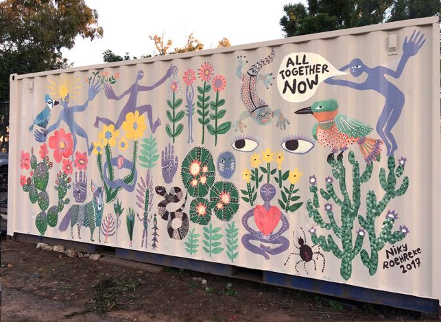 Container mural for Earthlab